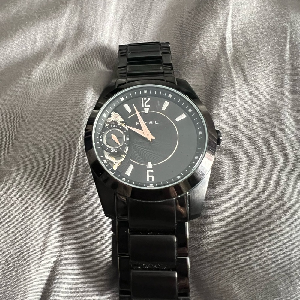 Fossil Black Chronograph Watch